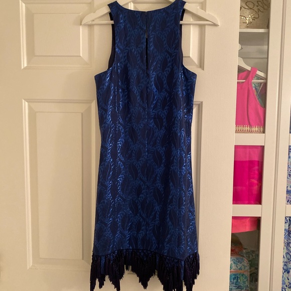 NWT Lilly Pulitzer Marquette Shift Dress Navy XS - Picture 6 of 7